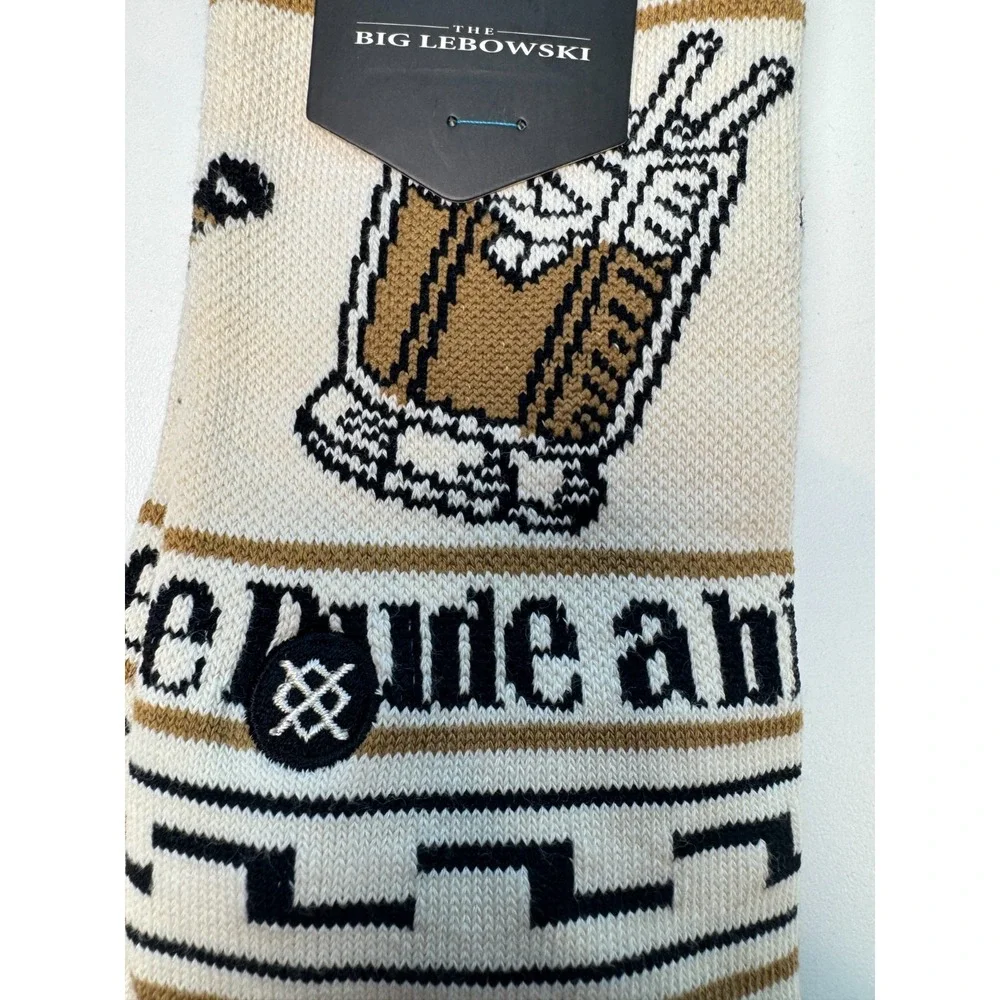 STANCE x Big Lebowski Dude Crew Socks Small = Men 3-5.5 and Women‎ 5-7.5 Casual